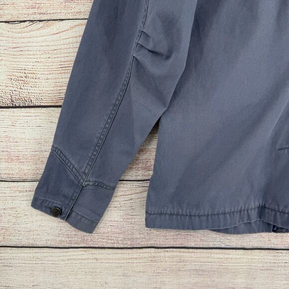 Vintage PATAGONIA Broken Twill Jacket Women's Size Medium Slate Blue/Gray - Picture 13 of 13